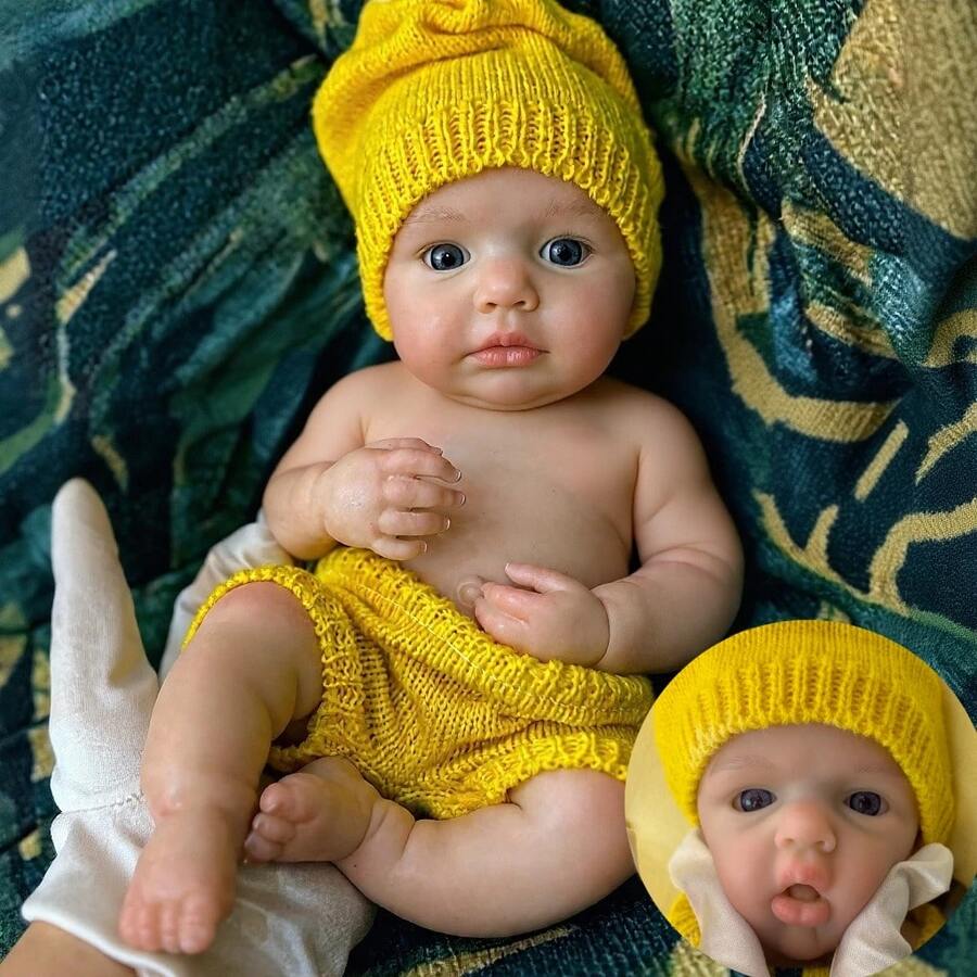 13 Inch Realistic Loulou Bathable Full Body Silicone Reborn Baby Girl Adorable Can Open Mouth Handmade Newborn Doll For Children Birthday Present (Anatomically Accurate) - Silicone Doll - View 1