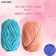 3 团柔软渐变色纱线，钩针和针织纱线，适合日常 DIY 钩针和针织毛衣、围巾、帽子、DIY 工艺品，50 克 * 3，适合初学者