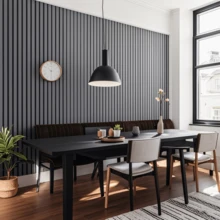 1 Roll (2m/3m/5m/6m/10m) Vintage Black & Gray Faux Lattice Striped Wallpaper, Removable And Self-Adhesive Contact Paper, Vinyl Wallpaper For DIY Home Decor, Room Background, Bedroom, Kitchen, Living Room, Bathroom, Cabinet, Furniture Renovation - Multicolor - View 14