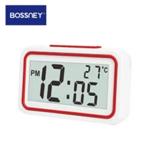 BOSSNEY Reloj digital, reloj que dice la hora, reloj despertador digital, reloj despertador para ciegos, ancianos y personas con problemas de audición, reloj digital en inglés a pilas. - Verde - Ver 7