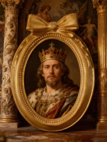 复古椭圆形树脂相框，带金色蝴蝶结 - 优雅花卉设计，轻巧，垂直悬挂艺术，适合客厅、卧室或入口装饰、房间装饰 - 彩色 - 查看 3