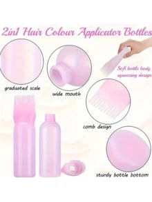 Hair Dyeing Bottle With Comb Shampoo And Applicator Tool-Easy And Precise Hair Color Application,Hair,Travel,Hair Products,Hair Tools,Hair Stuff,Barber,Barber Accessories,Barbershop,Hairdressing Equipment