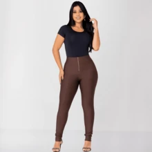 SUPLEX SUPER POWER LIPO SHAPING LEGGINGS WITH POCKETS - Rust Brown - View 3