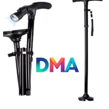 BASTON PLEGABLE CON LUZ - Negro - Ver 1