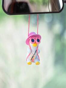 Cute Little Yellow Duck, Little Yellow Chicken, PVC Material, Multiple Styles To Choose From, Car Decorations, Room Decorations, Gifts For Birthday Friends And Mothers - Multicolor - View 5