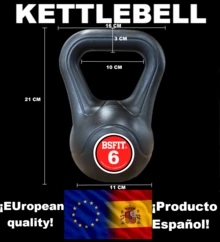 BSFIT Kettlebell - màu đen - Xem 14