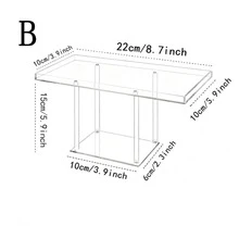 Tavă de afișare a deserturilor din acril transparent multistrat, potrivită pentru afișarea dulciurilor de Ramadan, afișarea brutăriei, masa de deserturi pentru nunți, petrecerea de acasă
