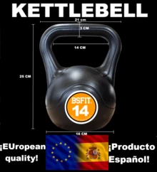 BSFIT Kettlebell - màu đen - Xem 11