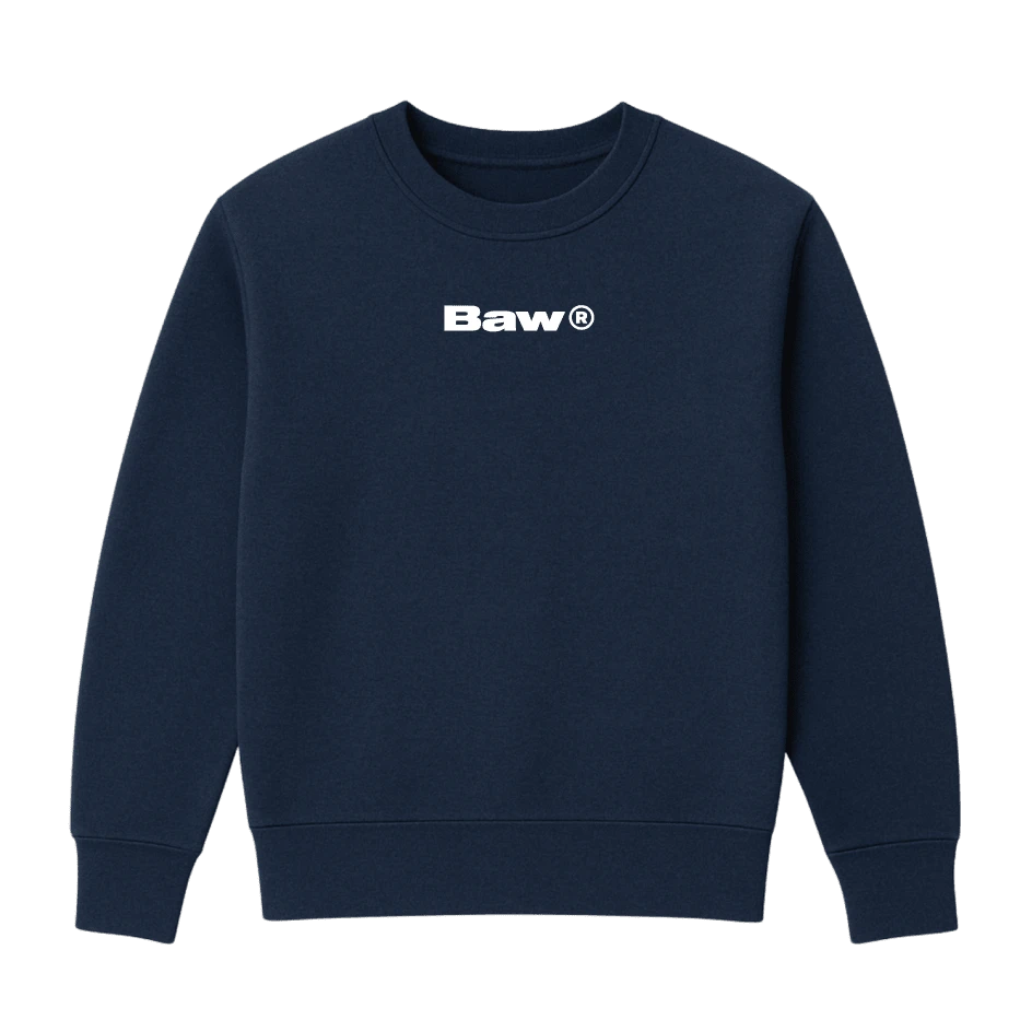 BAU Unisex Streetwear Crewneck Sweatshirt - Blue - View 1