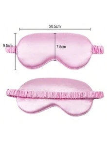 一套缎面睡眠眼罩，缎面睡眠眼罩，发圈，遮光眼罩，伴娘礼物，粉色。丝绸缎面睡眠眼罩，粉色睡眠眼罩，遮光眼罩，男女通用，柔软透气遮光眼罩，旅行必备，伴娘礼物。 - 粉色 - 查看 8