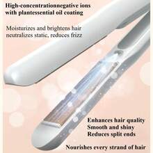 2-In-1 Wireless Mini Portable Hair Straightener & Curler, Ceramic Coated Wireless Straightener, USB Charging, 4 Temperature Settings, Up To 30 Min Continuous Use, Suitable For Travel, Party, Home, Dorm, Great Gift, With 2600mAh Battery - Multicolor - View 5