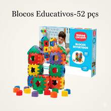 Blocos de Montar Divertidos Educativos -(52-100 PÇS)