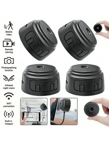 1/2/3/4 PCS Mini Wireless Remote Monitoring Camera, Smart Home Security Monitoring Camera, 1080P HD, 2.4G WiFi, Wide-Angle Monitoring, Rechargeable Lithium Polymer Battery, Camera With Motion Detection APP Control Function, Wireless Nanny Camera For Home Security Monitoring, Clear Night Vision, Real-Time Recording. - Multicolor - View 8