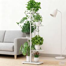 6/5/4 Tier Plant Stand - Home Garden Decor & Plant Storage Rack - Creative Pot Organizer Stunning Design, Perfect For Indoor/Outdoor Decor Space-Saving Indoor/Outdoor Plant Stand - 五層白色 - 查看 10