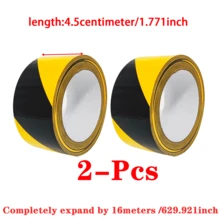 1/2/4/6 Rolls PE Caution Tape, Colorful Floor Marking Tape, Black & Yellow Zebra Line, High Visibility & Adhesive Hazard Tape For Aisle, Parking Lot, Warehouse, Durable & No Residue - Black and Yellow - View 11