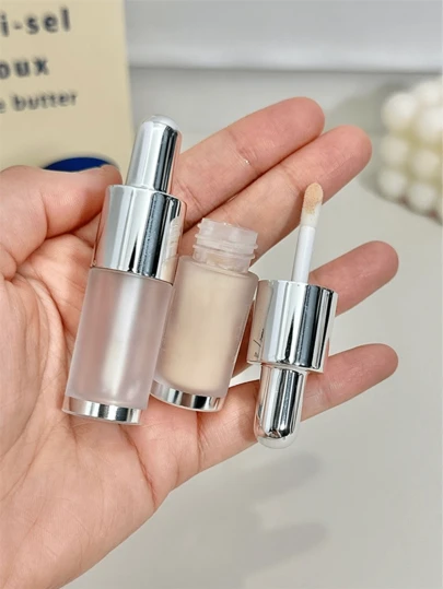 1/3/5个迷你旅行装粉底液、遮瑕膏、唇膏瓶，4毫升/0.1盎司 - 便携式化妆品容器，带旋转盖，无香型，是化妆品小样和洗漱用品的理想之选，适合度假旅行、夏季旅行，价格实惠，可作为圣诞礼物、化妆品、化妆工具等。