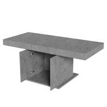 Ausziehbarer Esstisch, L140/180*W80*H76cm,Esstisch mit Stauraum, rechteckiger Esstisch, Kaffee-Freizeittisch,  Platzsparender multifunktionaler Esstisch, Automatischer Teleskoptisch,Betonoptik