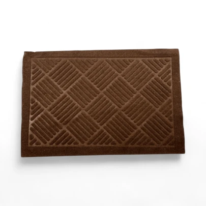 Tapete de Entrada para Casa Diseño de Rombos Antiderrapante Ideal para Interiores y Exteriores Alfombra Decorativa Resistente