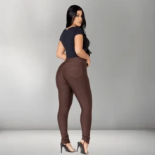 SUPLEX SUPER POWER LIPO SHAPING LEGGINGS WITH POCKETS - Rust Brown - View 5