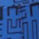 藍色/黑色