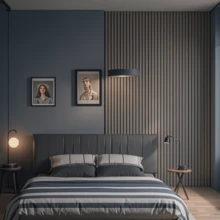 1 Roll (2m/3m/5m/6m/10m) Vintage Black & Gray Faux Lattice Striped Wallpaper, Removable And Self-Adhesive Contact Paper, Vinyl Wallpaper For DIY Home Decor, Room Background, Bedroom, Kitchen, Living Room, Bathroom, Cabinet, Furniture Renovation - Multicolor - View 3