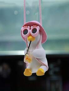 Cute Little Yellow Duck, Little Yellow Chicken, PVC Material, Multiple Styles To Choose From, Car Decorations, Room Decorations, Gifts For Birthday Friends And Mothers - Multicolor - View 6