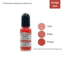 24 لون 10 مل (0.34 أونصة) كل منها صبغة سائلة عالية التركيز على أساس مائي - صبغة لمسحوق الجبس والإسمنت الجبسي لقوالب الجبس DIY والأشغال اليدوية