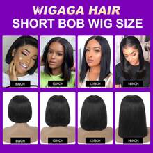 Put And Go Glueless 5*5 Lace Closure Wig And 13X4 13*6 Lace Front Straight Wig For Women Pre Plucked Remy Glueless Brazilian HD Transparent Lace Frontal Wig 200% Density Long Length Human Blended Hair Lace Wigs Natural Black Color - Natural & Black - View 44