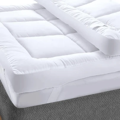 Luxury Mattress Topper 4-Inches 10CM Extra Deep Thick Hotel Quality Toppers Soft Comfy Bounce Back Bed Cover Single Double King Superking Bedding Size