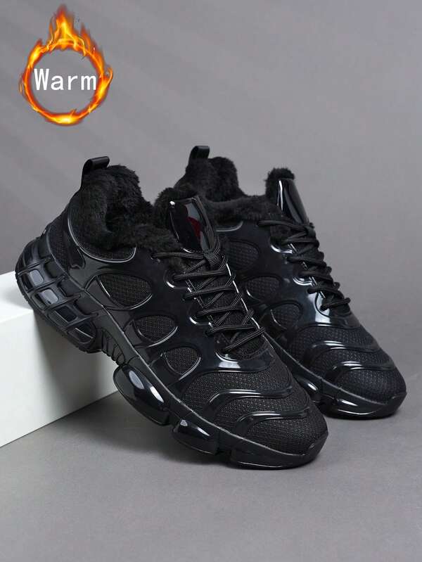 2025 Neue Winterschuhe für Herren, Herren Lässig Schuhe, modische Straßenschuhe für Herren, personalisiert, attraktive Schuhe, Sneaker mit Fellauskleidung