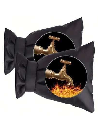 1pc Outdoor Faucet Freeze Cover, For Winter Frost Protection, Pipe Insulation, Anti-Backflow. Suitable For Christmas Decoration, Holiday Gifts, Dates, Outings, Travel.