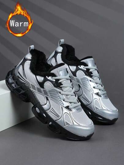 2025 Neue Winterschuhe für Herren, Herren Lässig Schuhe, modische Straßenschuhe für Herren, personalisiert, attraktive Schuhe, Sneaker mit Fellinnenfutter