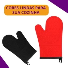 2 Black Silicone Gloves Thermal Non-Slip Oven Stove And Freezer Gloves Lined And Textured With Strap Long Sleeve Pair Of Gloves - 黑色 - 查看 9