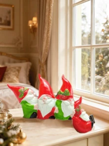 1 pezzo Statua di Gnomo Natalizio - Simpatica Statuetta in Resina di Gnomo | Statuetta in Miniatura di Nano da Scrivania, Decorazione Scultorea, Adatta per Decorazione Casa, Ufficio, Ottimo Regalo per Natale, Inverno, Decorazioni, Casa, Decorazione Matrimonio, Decorazione Casa, Scatola Portaoggetti per Gioielli, Decorazione Festa di San Valentino Compleanno