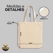 Bolsa Ecobag Preta Studio    Sacola Ecológica Em Algodão Cru - Preto - Visão 5