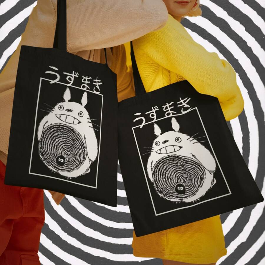 Bolsa Ecobag Preta Studio    Sacola Ecológica Em Algodão Cru - Preto - Visão 1