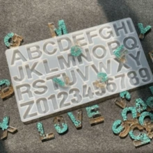 Alphabet Silicone Mold For Resin Products - Màu Xám nhạt - Xem 2
