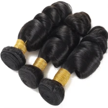 松散波浪束真人发卷发水深波浪 1/3/4 束秘鲁真人发接发 100% 真人发 30 40 英寸真人发接发适合女孩，非常适合 DIY 发型，适合所有种族，是圣诞节、新年和万圣节等其他节日、Cos、发饰万圣节角色扮演装扮时尚派对圣诞狂欢节音乐节新年礼物送给女性的理想礼物