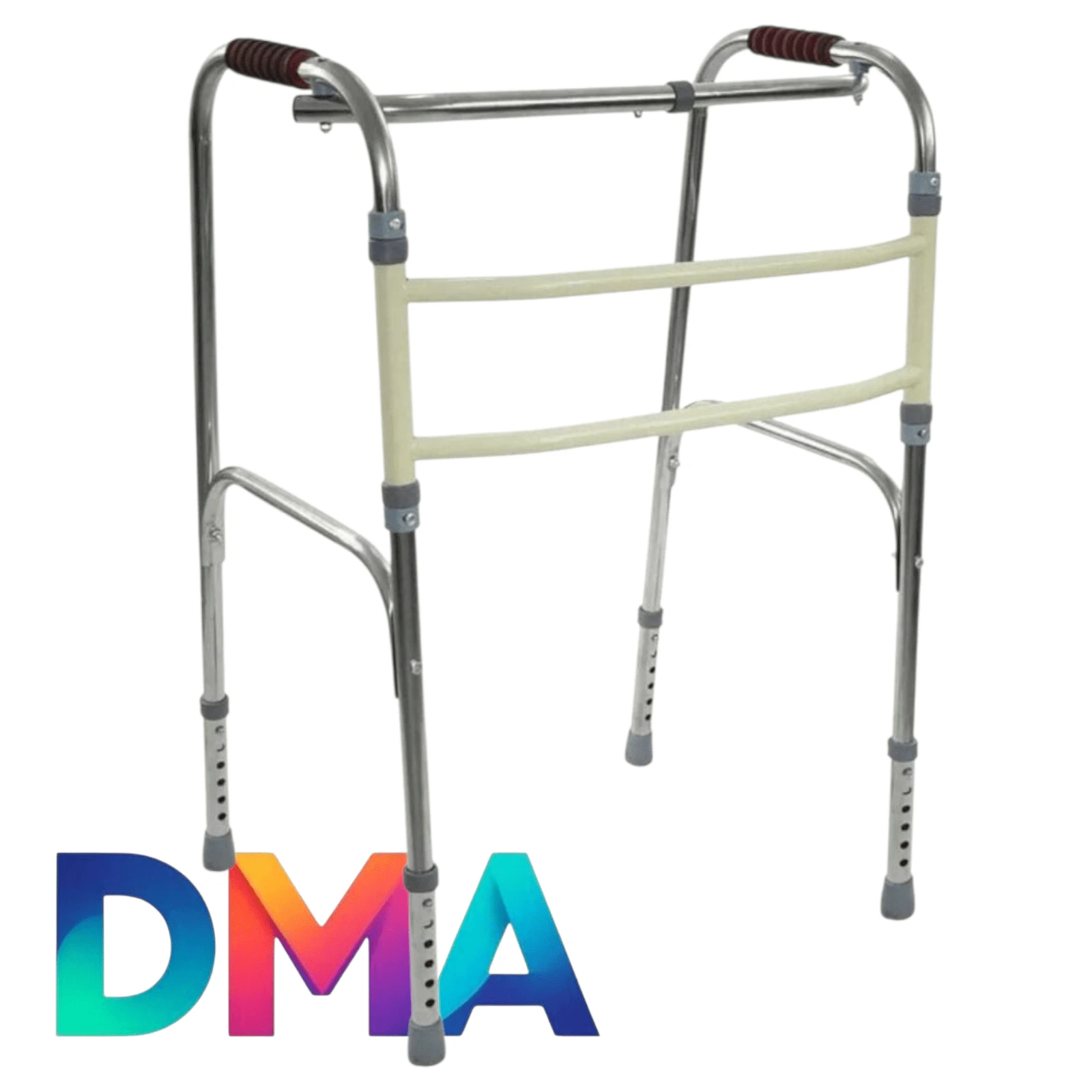 DMA ANDADERA ALUMINIO PLEGLABLE Andadera ortopédica de lujo, - Plateado - Ver 1