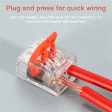 40/16 件 2 针 2 端口快速连接器,PVC 绝缘,铜触点材料,免充电电源模式,带锁定夹,用于汽车和家用 LED 线连接,黑色线径 0.3-0.75 毫米接线端子 - 彩色 - 查看 7