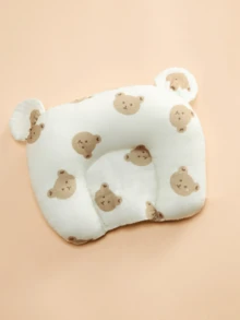 1個可愛印花嬰兒U型輕量薄款小枕頭，柔軟舒適防扁頭頸部支撐枕，四季適用 - 彩色 - 查看 6