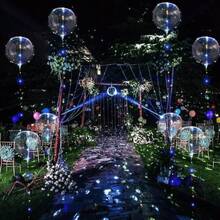 10-Pack Transparent LED Bubble Balloons 3 M – Warm, Cool Or RGB Lights, Party Wedding Birthday Décor - Colorido - 查看 5