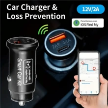 GPS Globaler Tracker für Autos, mit USB und Typ-C, kompatibel mit "Apple Find My", unterstützt Smartes Autoladegerät, USB-C Schnellladegerät, Handy-Ortungsgerät, Schnellladendes Smart, Diebstahlschutz-Tracker, Auto-GPS-Tracker, GPS-Tracker Globale Positionierung, Präzise Navigation, Smartes Auto-Kit AP200, Präzises Ferntracking & langanhaltend Akku, Geeignet für Autodiebstahlwarnung, Tracking & Ortung - Verschiedenfarbig - Übersicht 13