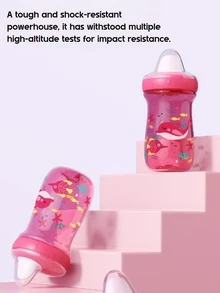 Large Capacity PP Material Baby Training Cup, With Soft Straw, Leak-Proof And Anti-Drop Design, Suitable For Infants And Toddlers - Multicolor - View 8