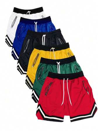 1PC,Men's Shorts,Men Shorts,Casual,Workout Shorts,Jersey Men,Zippered Pocket,Gym Clothes Men,Athletic Shorts,Gym Shorts,Drawstring Waistband,Basketball Shorts,Elasticity Lightweight Sweatpants Perfect For Basketball,Baseball,Workout, Running, Training,Fitness,Athletic,Outdoor,Father's Day Gift