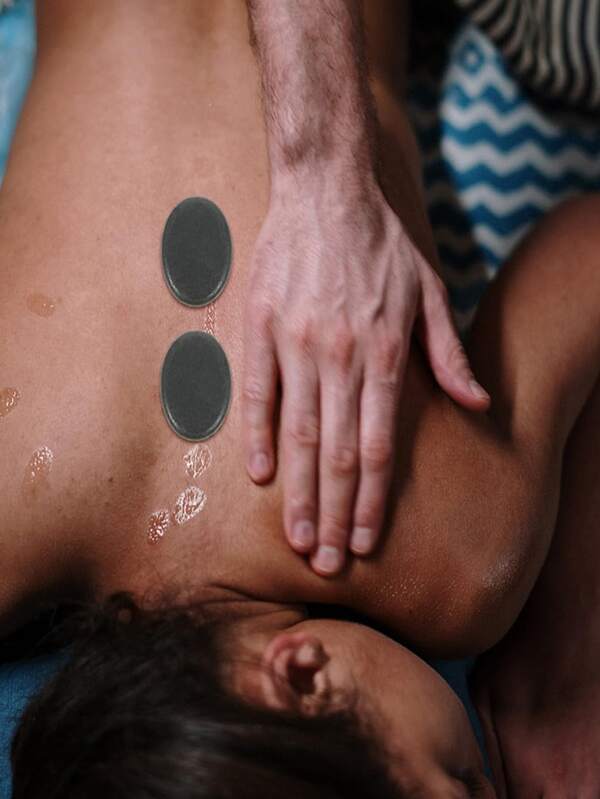 4 件大号热石按摩套装：专业必备热疗设备，用于放松和缓解疼痛、学校、返校、旅行、旅行必需品、家居必需品、水疗、按摩工具、按摩、按摩器、水疗