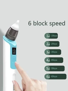 Rechargeable Nasal Aspirator Soft Silicone For Baby's Nose - Hoa hồng - Xem 10