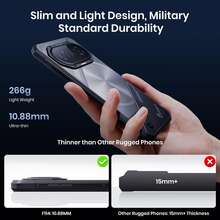 FOSSiBOT F114 Rugged Smartphone, 6.67-Inch, 4GB +128GB, Android 15, 50MP Camera, 5000mAh Battery, IP68/IP69K, NFC/Face ID/GPS,Octa Core 50MP Main Camera - màu đen - Xem 11