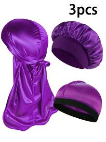 Awegeo 3 عبوات عمائر ،قبعات قبية، وقبعات القبة للرجال - مجموعة أغطية رأس مريحة وقابلة للتنفس للرياضة والأنشطة الخارجية والمنزل والاستخدام اليومي