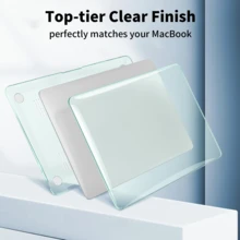 透明保护壳，兼容MacBook，耐用塑料硬壳保护套，兼容MacBook Air和Pro（绿色） - 綠色 - 查看 4